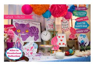 Image of Alice in Wonderland Inspired Props & Games Printable Kit - INSTANT DOWNLOAD