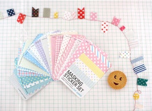 Image of Pastel Masking Sticker Set (27 Patterns) 