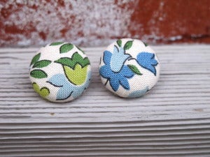 Image of Floral Button Earring Collection 