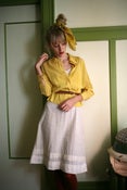 Image of 1940s Yellow Rayon Blouse - XS 