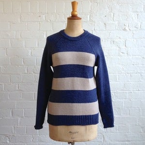 Image of 3 Times Sweater - Cobalt - Small
