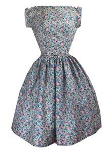 Image of Liberty Claire Aude print tea dress 