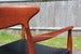 Image of Vintage Arne Hovmand Olsen teak desk chair Denmark c1960/70