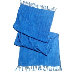 Image of Indigo Woven Cotton Wrap