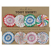 Toot Sweet Mini Pinwheel Cake Toppers