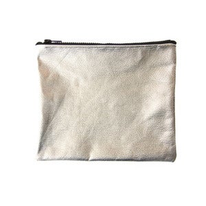 Image of Metallic Silver Pouch