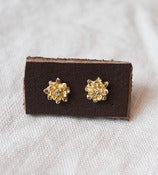 Image of Gold Flower Studs