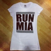 Image of Womens "WHITE HOT" RUN MIA Tee