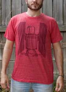 Image of Heather Red Eagle Tshirt