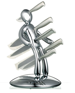 Image of VOODOO KNIFE BLOCK CHROME/CUCHILLERO VOODOO CROMADO
