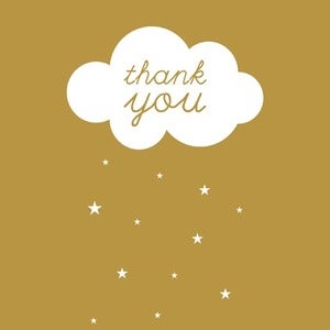Image of Carte postale "NUAGE" thank you