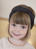 Image of grey lace turban