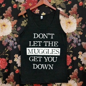 Image of Tri-Blend 'Don't Let the Muggles' Tank Top