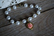 Image of Vintage Pearl Locket Bracelet