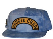 Image of Dope Couture Worldwide Boogie Crew Blue Tie Die Snapback Hat Caps