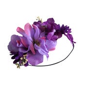 Image of Gabrielle Purple Floral Bandeau