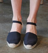 Image of Black Wedge Espadrille