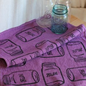Image of Mason Jar Tea Towel