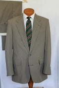 Image of Haspel for Harvard Coop Olive Poplin Suit, size 40 Reg.