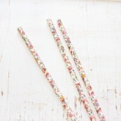 Image of Floral Paper Straws