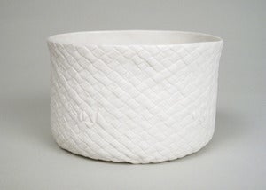 Image of large porcelain basket