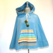 Image of Blue Blanket Poncho