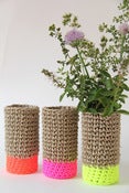Image of Covered Vase - Neon Base