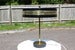 Image of Vintage black enameled steel and brass UFO desk/table lamp circa 1960s
