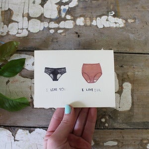 Image of I Like You, I Love You Card