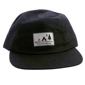 Image of Coloradical Black 5 Panel Camper Hat