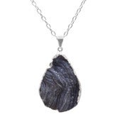 Image of Onyx Druzy Necklace