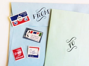 Image of To and From Rubber Stamp Set