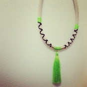Image of Green Tassel - Emeldo Necklace