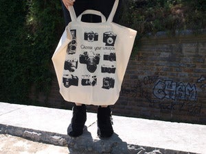 Image of Sac totebag Vintage film cameras