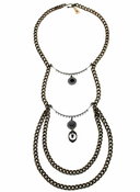 Image of Layered Halo Charm Necklace