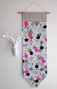 Image of Illustrated Paper Feather Wall Hanging / 35 x 105cm - Made To Order