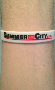 Image of Summer in the City Wristband - Straight Logo