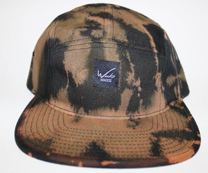 Image of Bleach Dye 5 Panel Hat