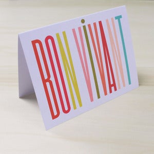 Image of Bon Vivant Card