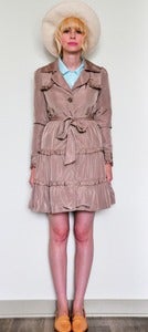 Image of Ruffled Trench Coat