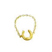 Image of Mini Horseshoe Chain Ring