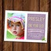 Image of Sweet Pea Birthday Invitation - Party at our Pod