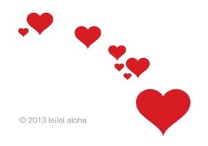 Image of State of Love Hawaiian Island Chain Vinyl Sticker Decal Kauai Hawaii