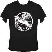 Image of Dirtfoot - Flying Pig T - Black w/White Print