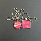 Image of Hot Pink in Antique Silver