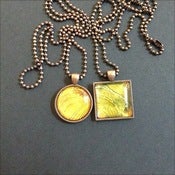 Image of Yellow Tiger's Eye in Antique Copper