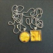 Image of Yellow Tiger's Eye in Antique Silver