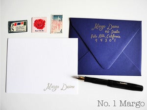 Image of Custom calligraphy stamp gift set