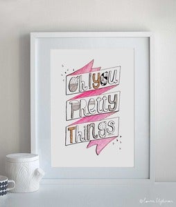 Image of Oh You Pretty Things / Framed Original Artwork