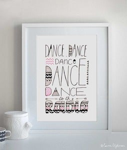Image of Dance To The Radio / Original Framed Artwork